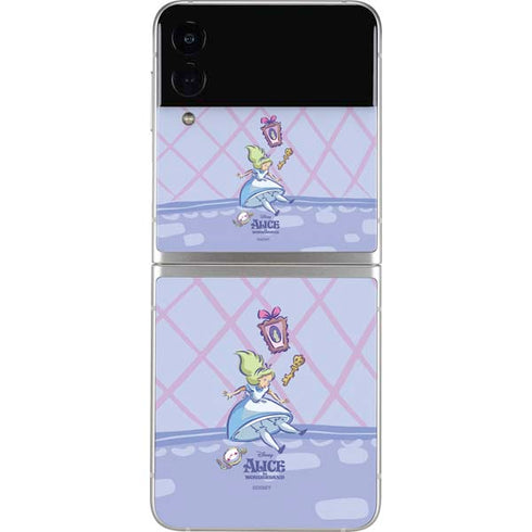 Disney Alice in Wonderland Falling down the Rabbit Hole Galaxy Z Flip4 5G Skin